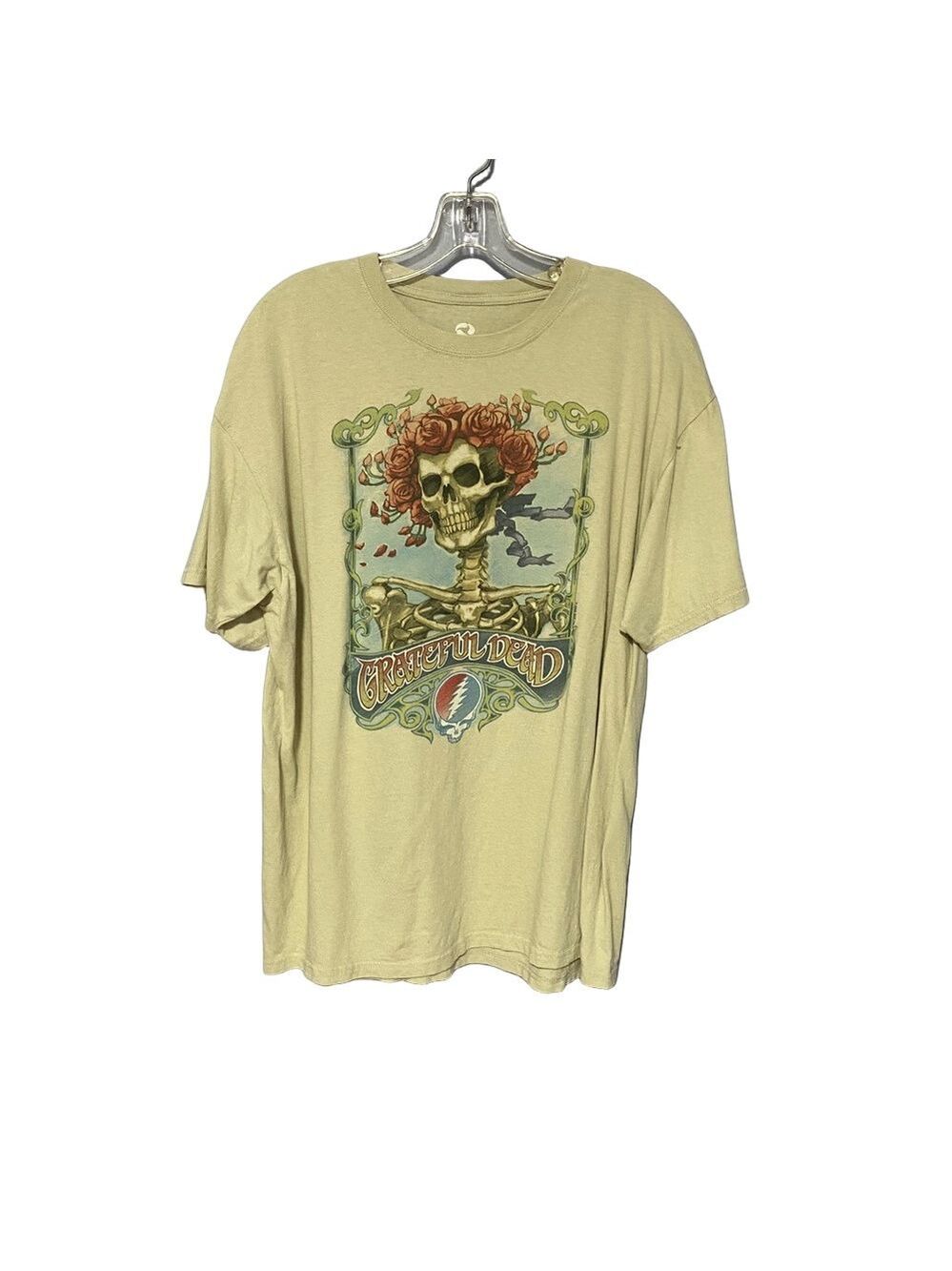 Grateful Dead 2009 Liquid Blue Tan Short Sleeve Tee XL with